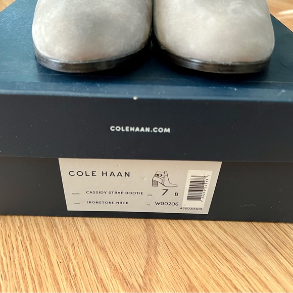Cole Haan Cassidy Strap Bootie. Size 7. Ironstone Nubuck leather. - Picture 4 of 11